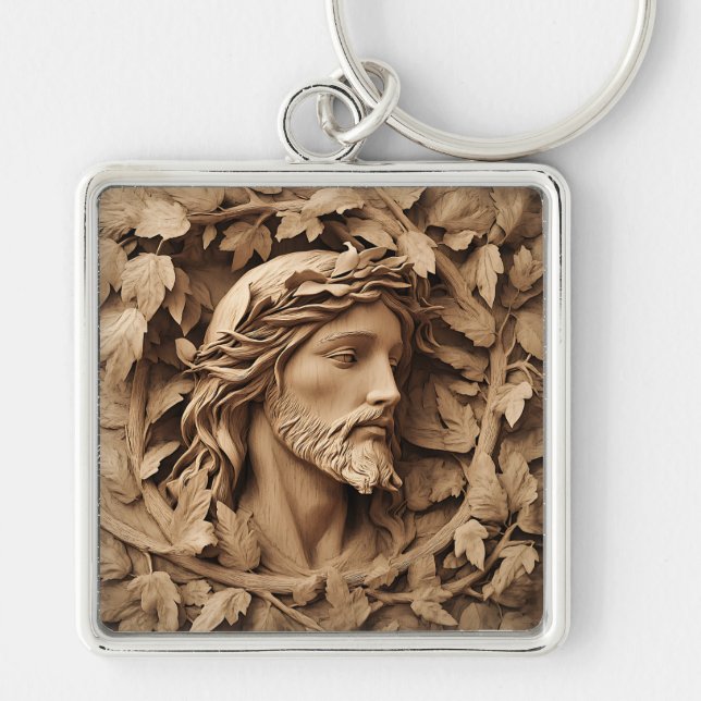 Jesus Carving Chaveiro (Frente)