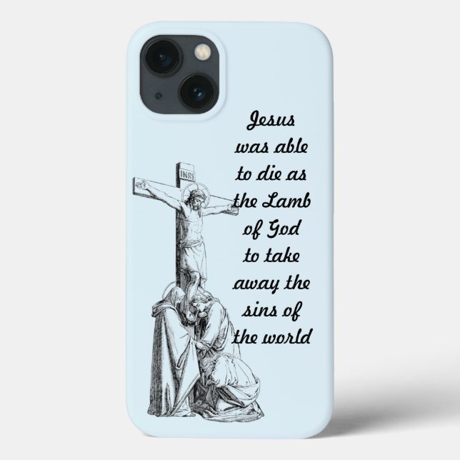 Jesus Christ Crucifixion cross Bible Quotes (Verso)