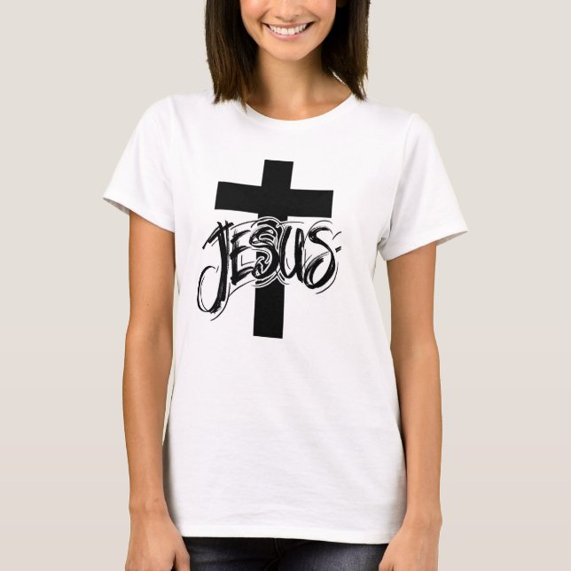"JESUS" Christian men T-Shirt (Frente)