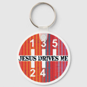 Jesus conduz-me chaveiro cristão