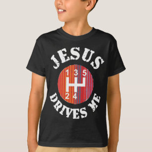 Jesus conduz-me o t-shirt dos miúdos do cristão