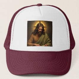 Jesus Contemplativo com Boné de Caminhoneiro com H
