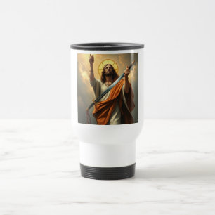 Jesus Cristo é a Caneca de viagem do King Steel