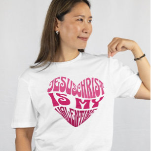 Jesus Cristo é a minha camiseta em forma de coraçã