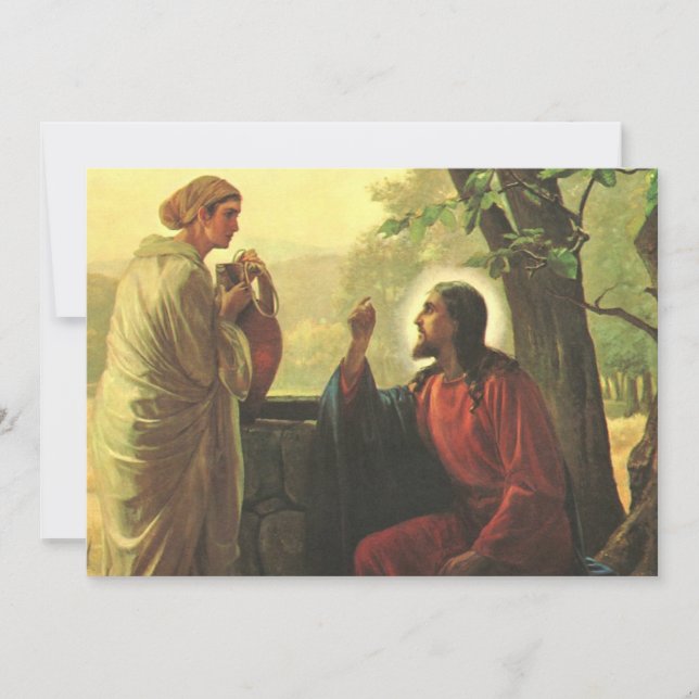 Jesus Cristo e o bom samaritano no poço (Frente)