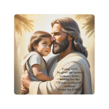 Jesus Cristo e uma criança pequena