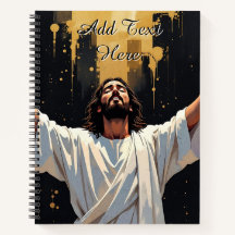 Jesus Cristo Nosso Salvador | Preto e Dourado