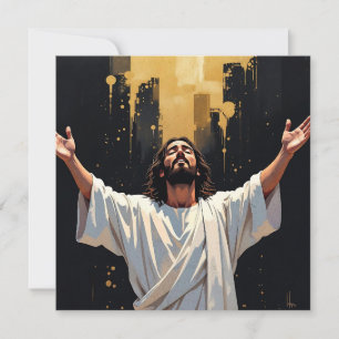 Jesus Cristo Nosso Salvador   Vazio preto e Dourad