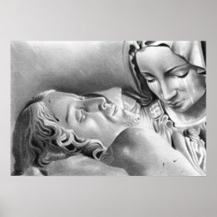 Jesus Cristo Virgem Maria Poster