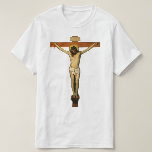 Jesus Crucifixo Paixão do T-Shirt Cristo (Frente do Design)