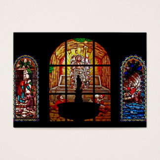 jesus de vidro colorido