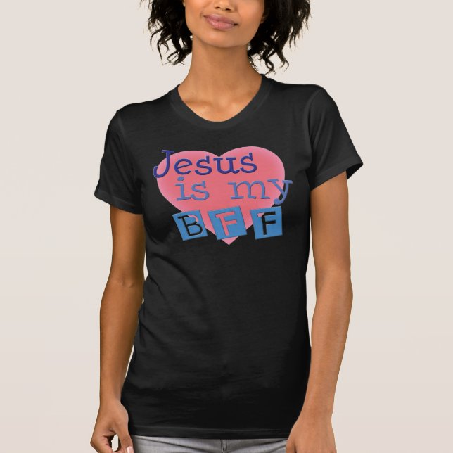Jesus é a camisa da minha mulher de BFF (Frente)