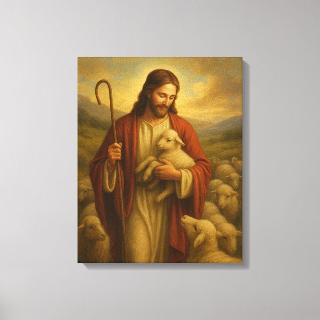 Jesus é a Canvas de Arte de Parede LDS nº 3™ (Frente)