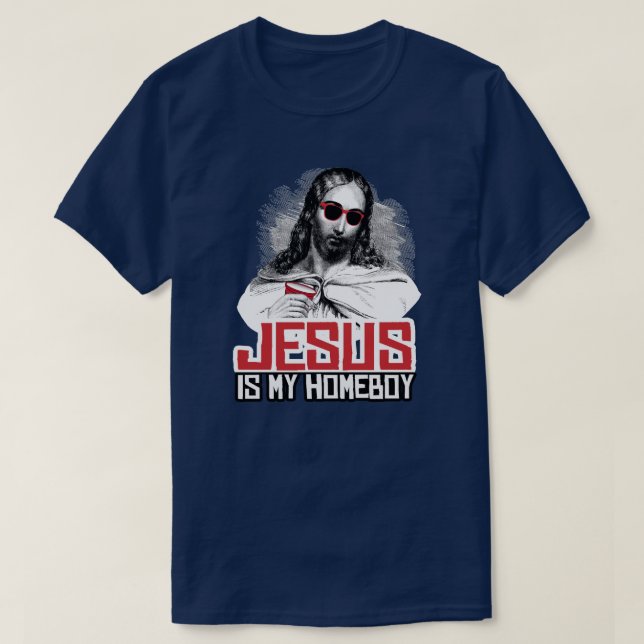 Jesus é a minha camiseta ficar em casa (Frente do Design)