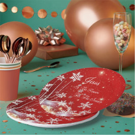 Jesus é a Razão da Temporada Prato de Papel