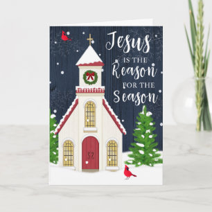 Jesus é a Razão do Cartão de Boas Festas