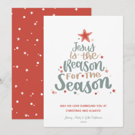 Jesus é a razão do cartão de Natal da temporada