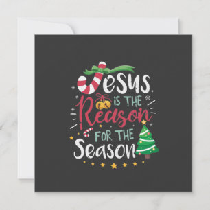 Jesus é a razão do cartão de Natal da temporada