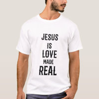 Jesus é amor feito camiseta real real de luxo