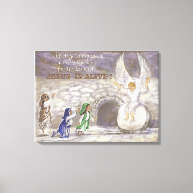 Jesus é canvas alongada viva (Frente)