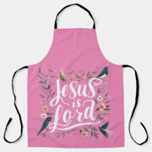 Jesus é Lorde Pássaros Rosa Design Floral