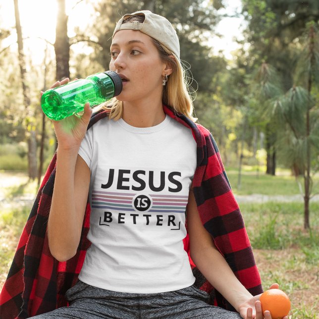 Jesus é melhor camiseta (Criador carregado)