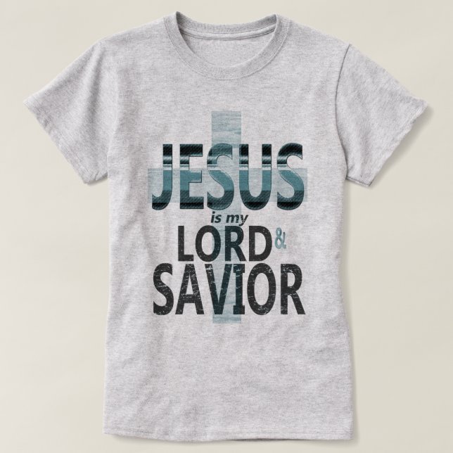 Jesus é meu t-shirt das mulheres do senhor e do (Frente do Design)