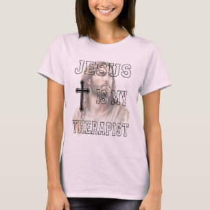 Jesus é minha camiseta clássica terapeuta