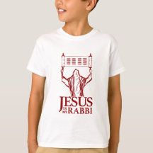 Jesus é minha camiseta do rabino para meninos