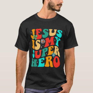 Jesus É Minha Camiseta Religiosa Cristã Super-Heró