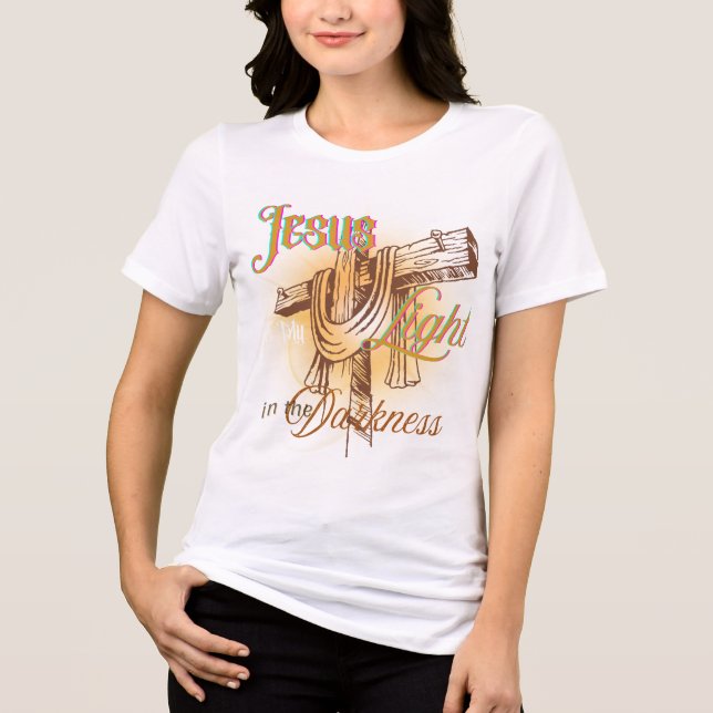 Jesus É Minha Luz – Camiseta de Halloween (Frente)
