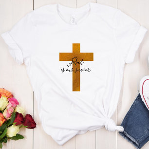 Jesus é nosso salvador - Uma camisa personalizável