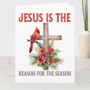 Jesus é o motivo da temporada. Cartões Xmas.