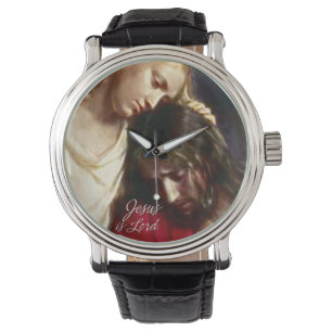 Jesus é opções do relógio & do numeral do senh