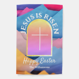 Jesus é Risen Páscoa Colorida