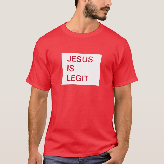 Jesus é uma camisa de T. (Frente)