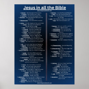 Jesus em toda a Bíblia - 18 x 24 poster