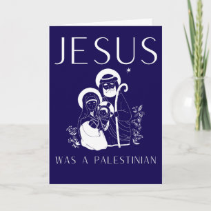 Jesus Era Um Cartão de Natal Cristão Palestino