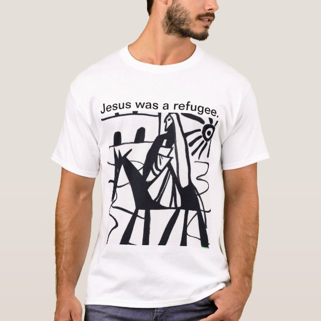 Jesus era uma camiseta de refugiados (Frente)