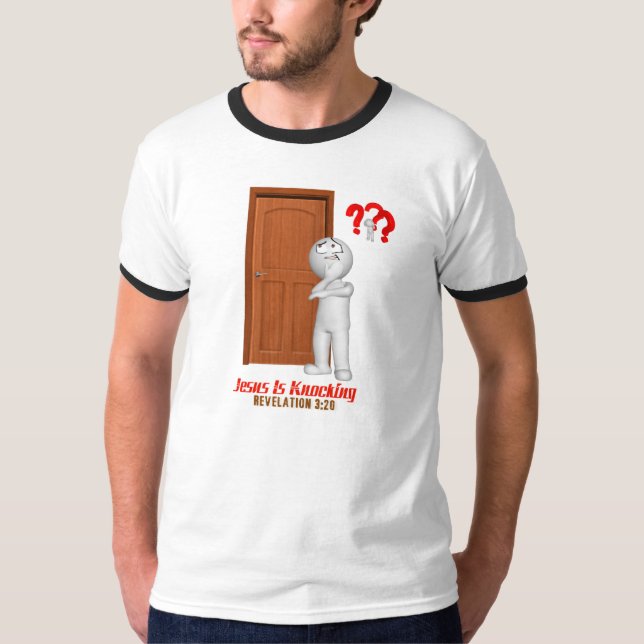 Jesus Está Batendo Uma Camiseta De Ringer (Frente)