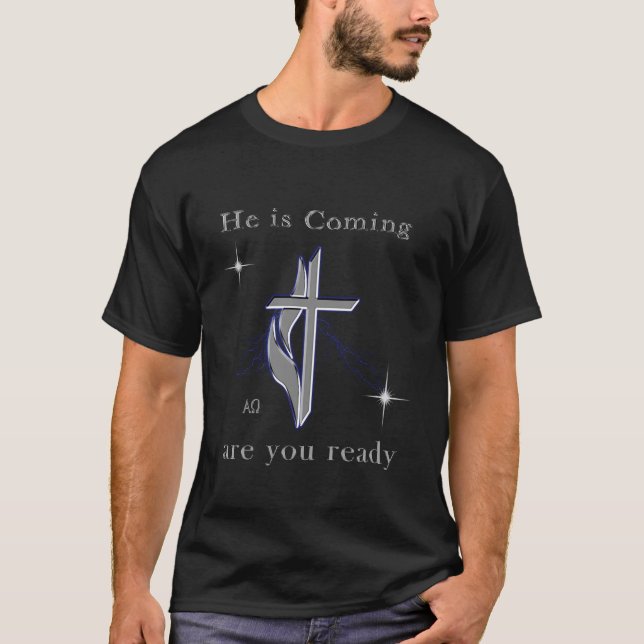 Jesus está vindo camisetas (Frente)