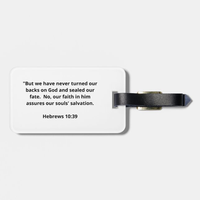 Jesus > Etiqueta de Bagagem de Cultura. (Traseira Horizontal)