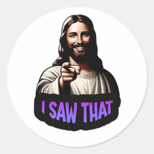 Jesus - Eu Vi Isso! - decalque do vinil adesivo