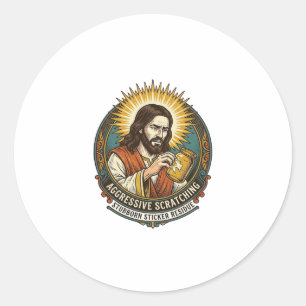 Jesus Irritante Resíduo de Papel de Adesivo Descol