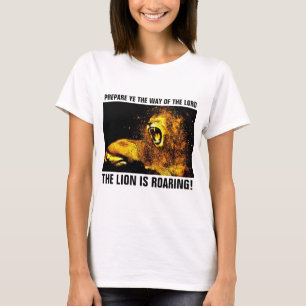 JESUS LION OF JUDAH ROARING, T-shirts cristãs