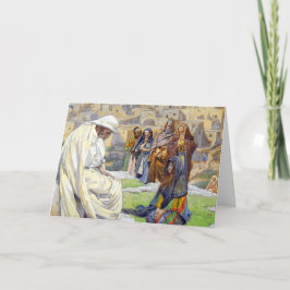 Jesus mandou um cartão de saudação de simpatia