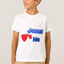 Jesus Me Ama A Camiseta De Crianças