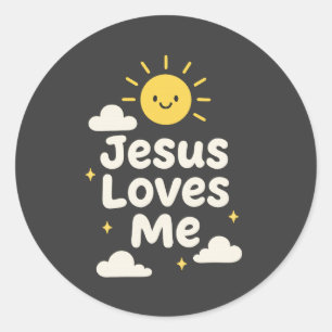 Jesus Me Ama Adesivo Cristão