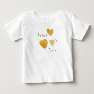 Jesus me ama, Baby T-Shirt moderno