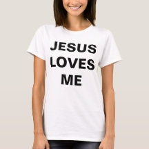 "Jesus me ama" Camiseta feminina